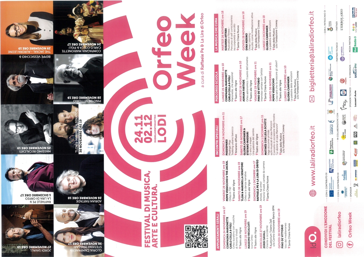 locandina orfeo week 2024