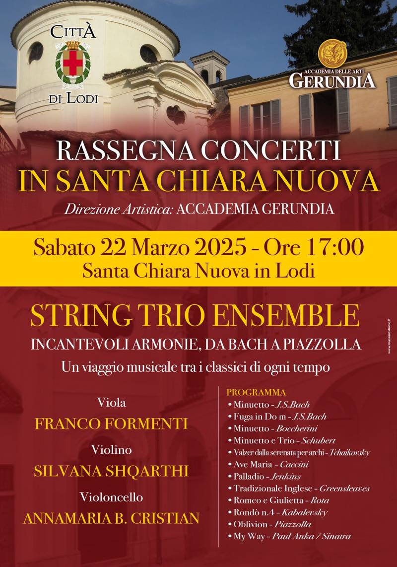 concerto santa chiara nuova 22 marzo 25